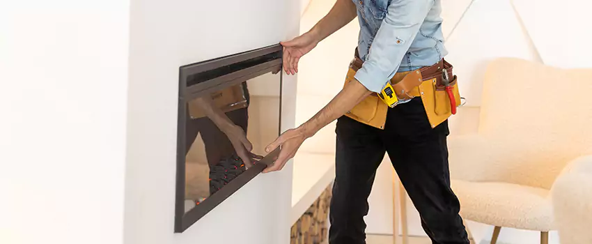 Metal Fireplace Installation in New Braunfels, Texas