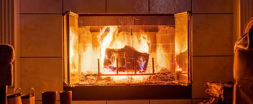 Mendota Hearth Landscape Fireplace Installation in New Braunfels, Texas
