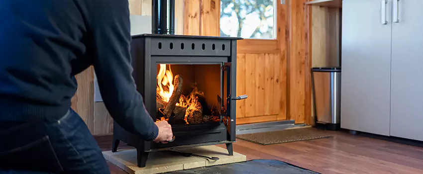 Open Hearth Wood Fireplace Installation in New Braunfels, TX