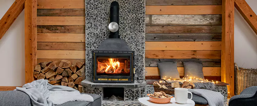 Thelin Hearth Products Direct Vent Gas Stove Fireplace Inspection in New Braunfels, Texas